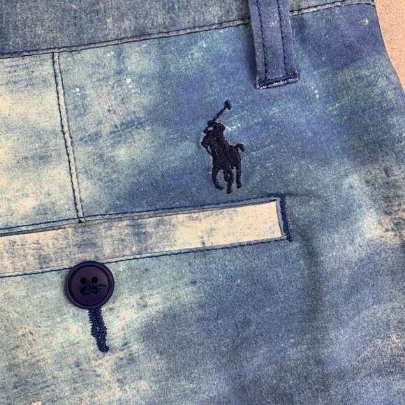 Ralph Lauren Polo Mens All Day Beach Shorts 36 Blue Water Color Swim 9" Stretch - Picture 8 of 8